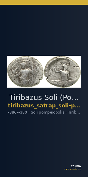 Tiribazus Soli (Pompeiopolis) Babelon 1910 581 — CANOA