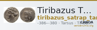 Tiribazus Tarsus Babelon 1910 582 — CANOA