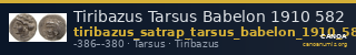 Tiribazus Tarsus Babelon 1910 582 — CANOA