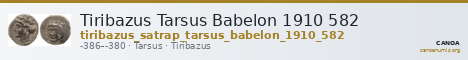Tiribazus Tarsus Babelon 1910 582 — CANOA