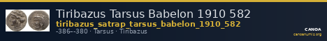 Tiribazus Tarsus Babelon 1910 582 — CANOA