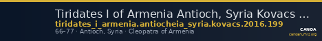 Tiridates I of Armenia Antioch, Syria Kovacs 2016 199 — CANOA