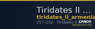 Tiridates II of Armenia Armenia Kovacs 2016 206-207 — CANOA
