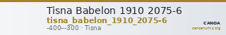 Tisna Babelon 1910 2075-6 — CANOA
