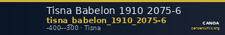 Tisna Babelon 1910 2075-6 — CANOA