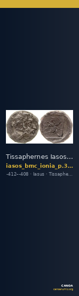 Tissaphernes Iasos BMC Ionia p. 325, no. 13 — CANOA