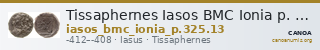 Tissaphernes Iasos BMC Ionia p. 325, no. 13 — CANOA