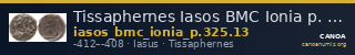 Tissaphernes Iasos BMC Ionia p. 325, no. 13 — CANOA