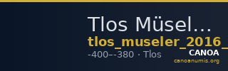 Tlos Müseler 2016 VII, 16-19 — CANOA