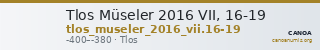 Tlos Müseler 2016 VII, 16-19 — CANOA