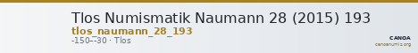 Tlos Numismatik Naumann 28 (2015) 193 — CANOA