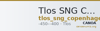Tlos SNG Copenhagen 16 — CANOA