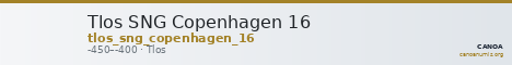 Tlos SNG Copenhagen 16 — CANOA