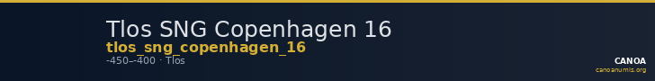 Tlos SNG Copenhagen 16 — CANOA