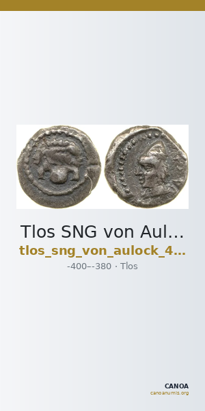 Tlos SNG von Aulock 4193 — CANOA