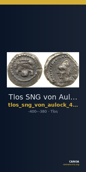 Tlos SNG von Aulock 4193 — CANOA