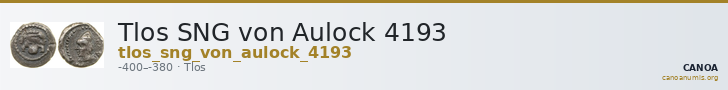 Tlos SNG von Aulock 4193 — CANOA
