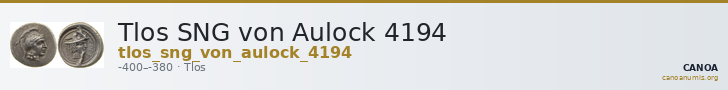 Tlos SNG von Aulock 4194 — CANOA