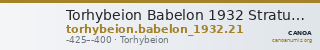 Torhybeion Babelon 1932 Stratus 21 — CANOA
