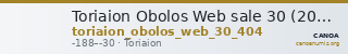 Toriaion Obolos Web sale 30 (2023) 404 — CANOA