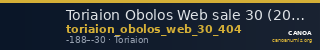 Toriaion Obolos Web sale 30 (2023) 404 — CANOA