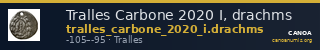 Tralles Carbone 2020 I, drachms — CANOA