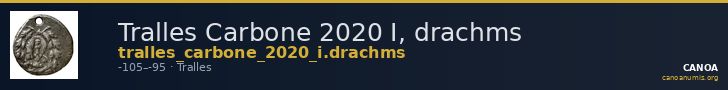 Tralles Carbone 2020 I, drachms — CANOA
