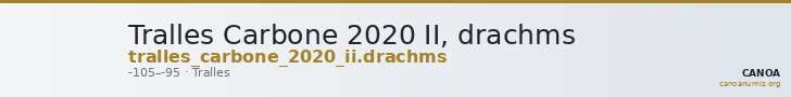 Tralles Carbone 2020 II, drachms — CANOA