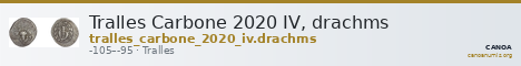Tralles Carbone 2020 IV, drachms — CANOA