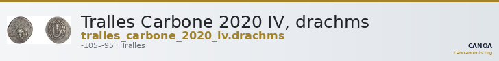 Tralles Carbone 2020 IV, drachms — CANOA
