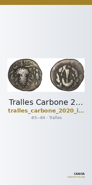 Tralles Carbone 2020 IX, drachms — CANOA