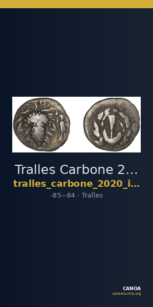 Tralles Carbone 2020 IX, drachms — CANOA