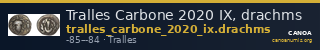 Tralles Carbone 2020 IX, drachms — CANOA