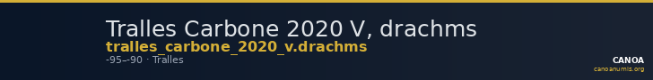 Tralles Carbone 2020 V, drachms — CANOA