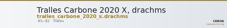 Tralles Carbone 2020 X, drachms — CANOA