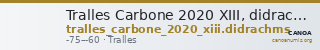 Tralles Carbone 2020 XIII, didrachms — CANOA
