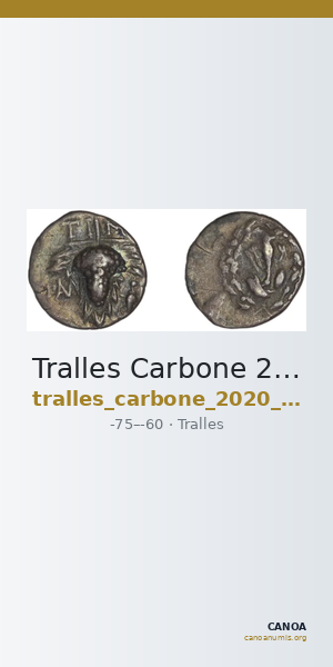 Tralles Carbone 2020 XIII, drachms — CANOA