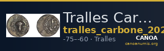 Tralles Carbone 2020 XIII, drachms — CANOA