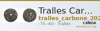 Tralles Carbone 2020 XIV, didrachms — CANOA