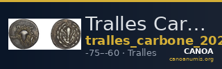Tralles Carbone 2020 XIV, didrachms — CANOA