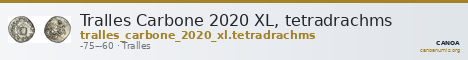 Tralles Carbone 2020 XL, tetradrachms — CANOA