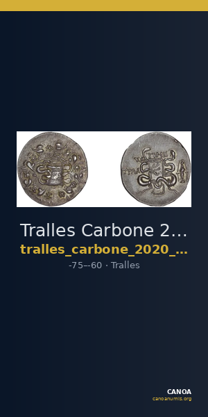 Tralles Carbone 2020 XLI, tetradrachms — CANOA