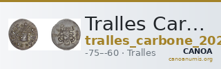 Tralles Carbone 2020 XLI, tetradrachms — CANOA