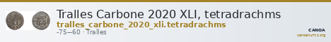 Tralles Carbone 2020 XLI, tetradrachms — CANOA