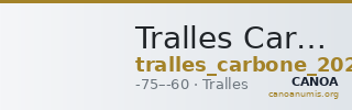 Tralles Carbone 2020 XV, didrachms — CANOA