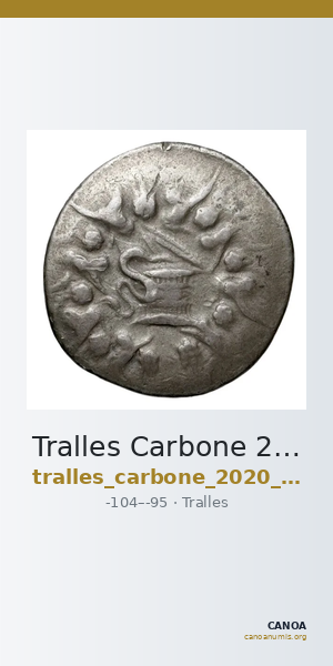Tralles Carbone 2020 XV, tetradrachms — CANOA