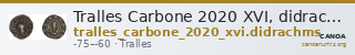 Tralles Carbone 2020 XVI, didrachms — CANOA