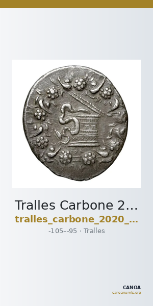 Tralles Carbone 2020 XVII, tetradrachms — CANOA