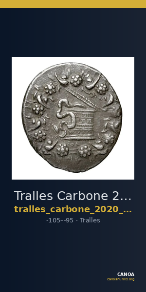 Tralles Carbone 2020 XVII, tetradrachms — CANOA