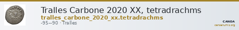 Tralles Carbone 2020 XX, tetradrachms — CANOA